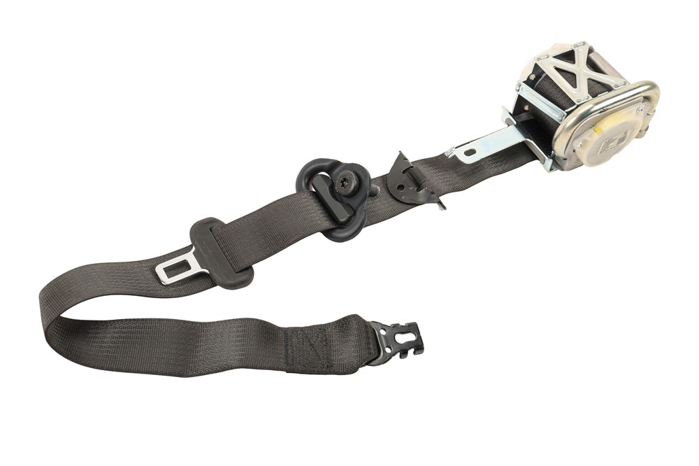 GM Genuine Parts Black Passenger Seat Belt with Retractor and Pre-Tensioner