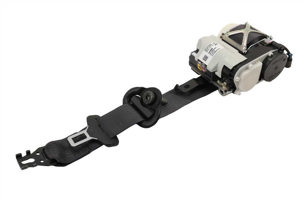 GM Genuine Parts Black Passenger Seat Belt with Retractor and Pre-Tensioner