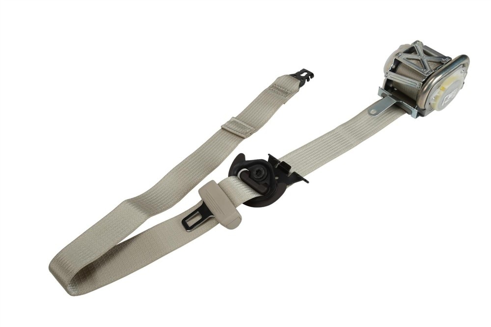 GM Genuine Parts Shale Passenger Seat Belt with Retractor and Pre-Tensioner