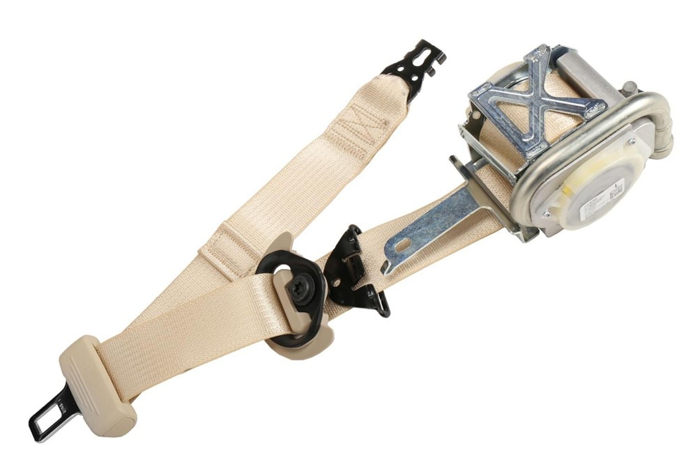 GM Genuine Parts Cashmere Driver Seat Belt with Retractor and Pre-Tensioner