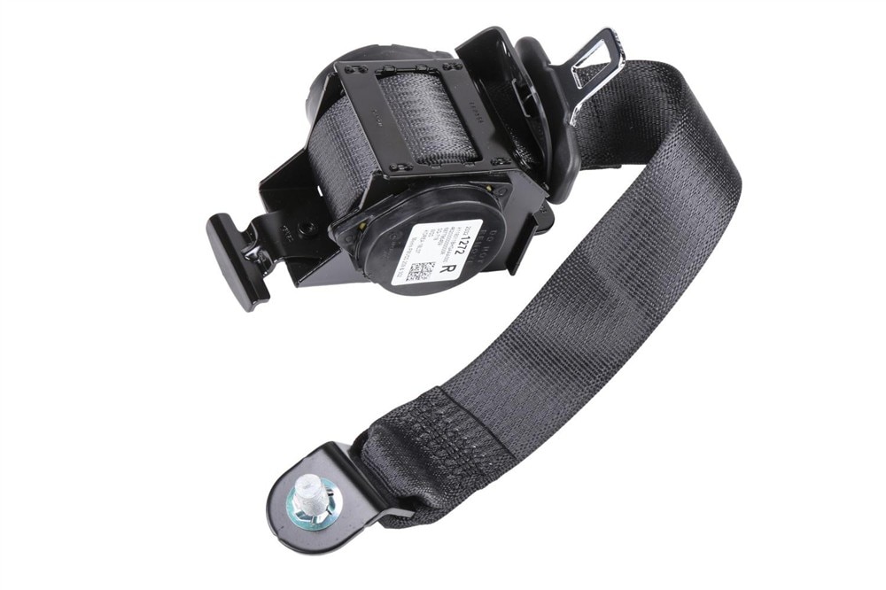 GM Genuine Parts Jet Black Rear Passenger Side Seat Belt with Retractor