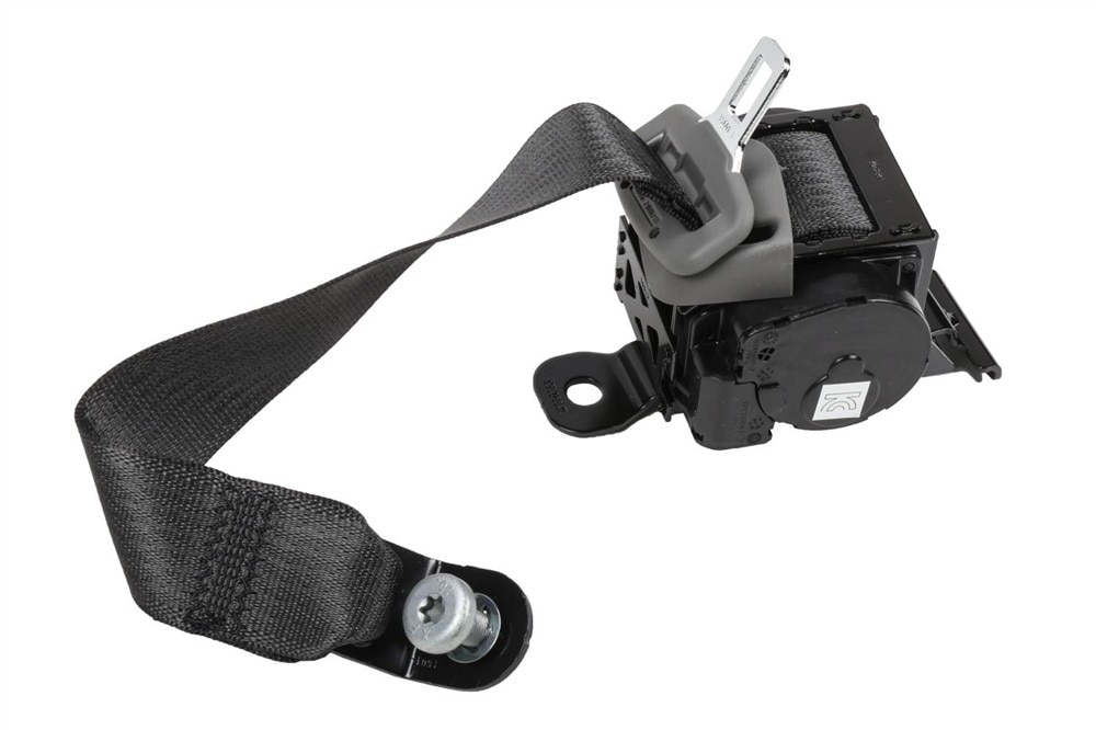 GM Genuine Parts Dark Titanium Rear Passenger Side Seat Belt with Retractor