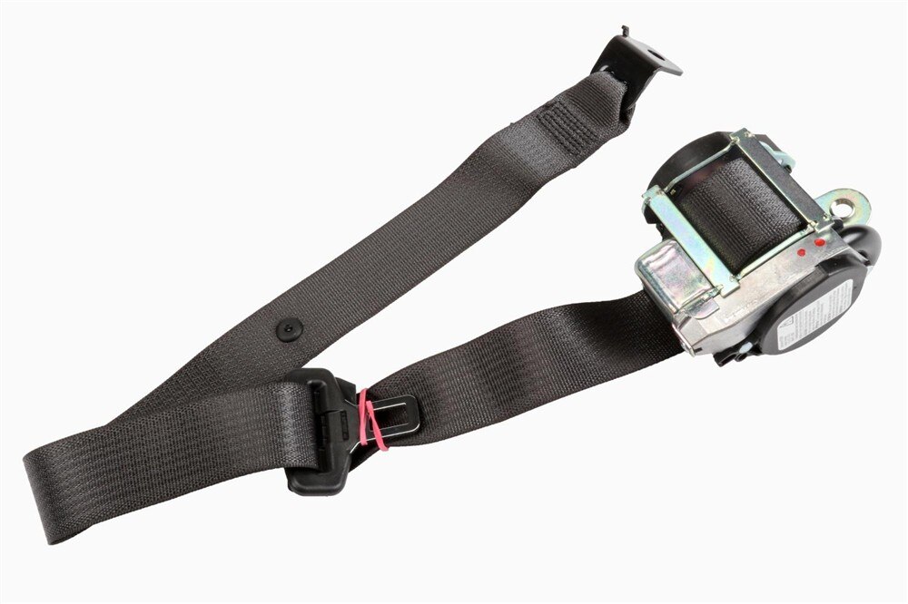 GM Genuine Parts Jet Black Rear Passenger Side Seat Belt with Retractor
