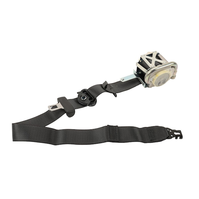 GM Genuine Parts Jet Black Passenger Seat Belt with Retractor and Pre-Tensioner