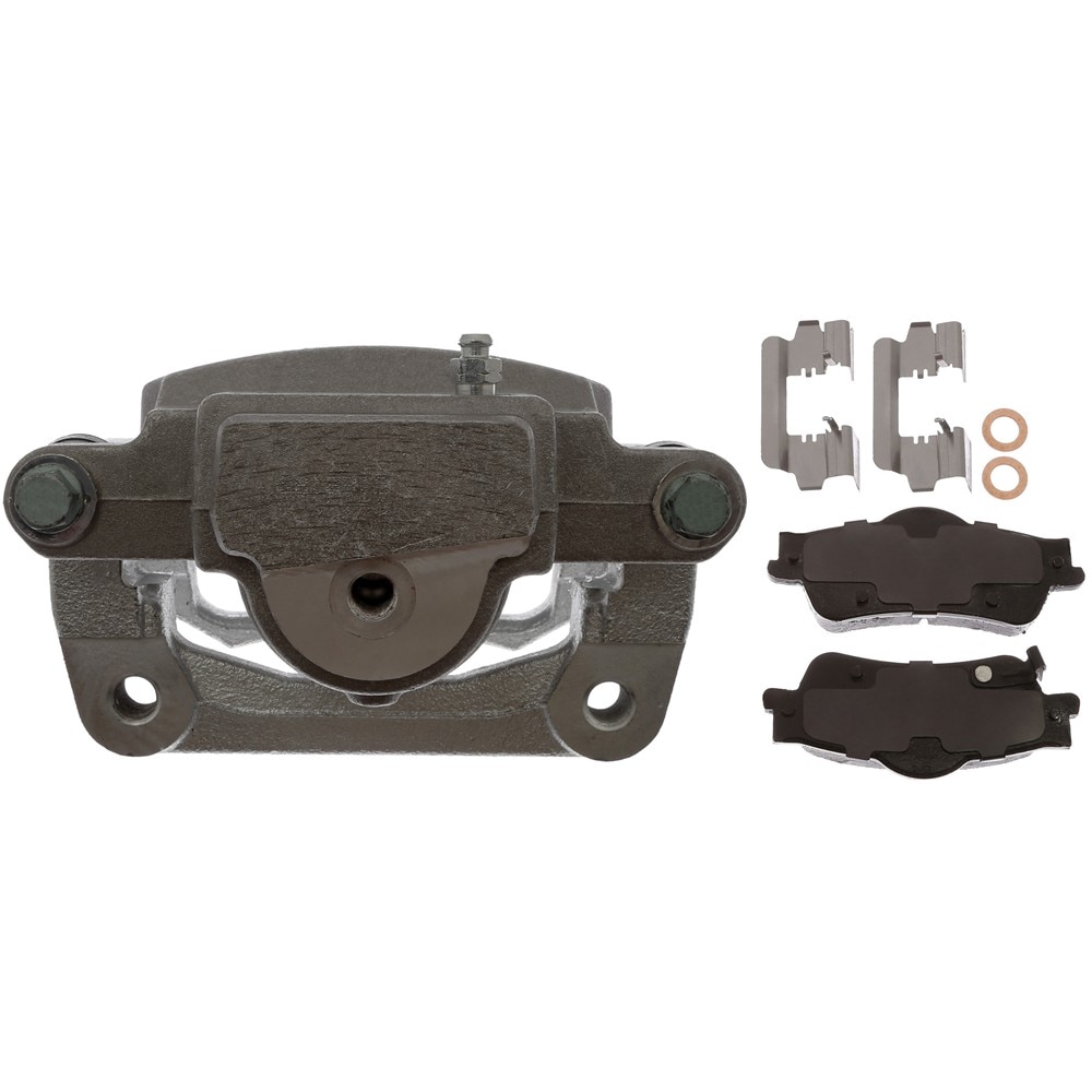 ACDelco Gold Rear Driver Side Disc Brake Caliper Assembly with Semi-Metallic Pads (Loaded Police), Remanufactured