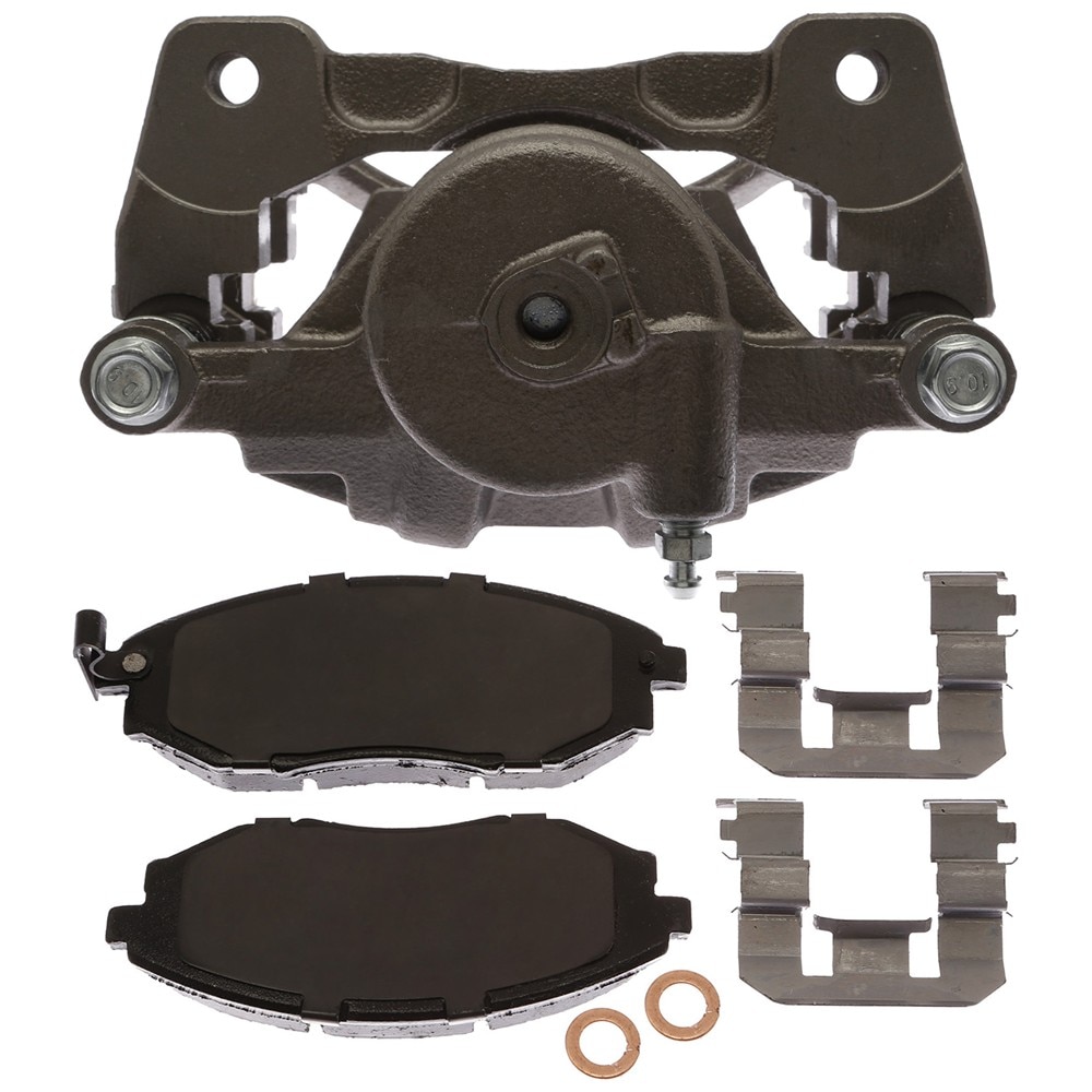 ACDelco Gold Front Driver Side Disc Brake Caliper Assembly with Ceramic Pads (Loaded Non-Coated), Remanufactured