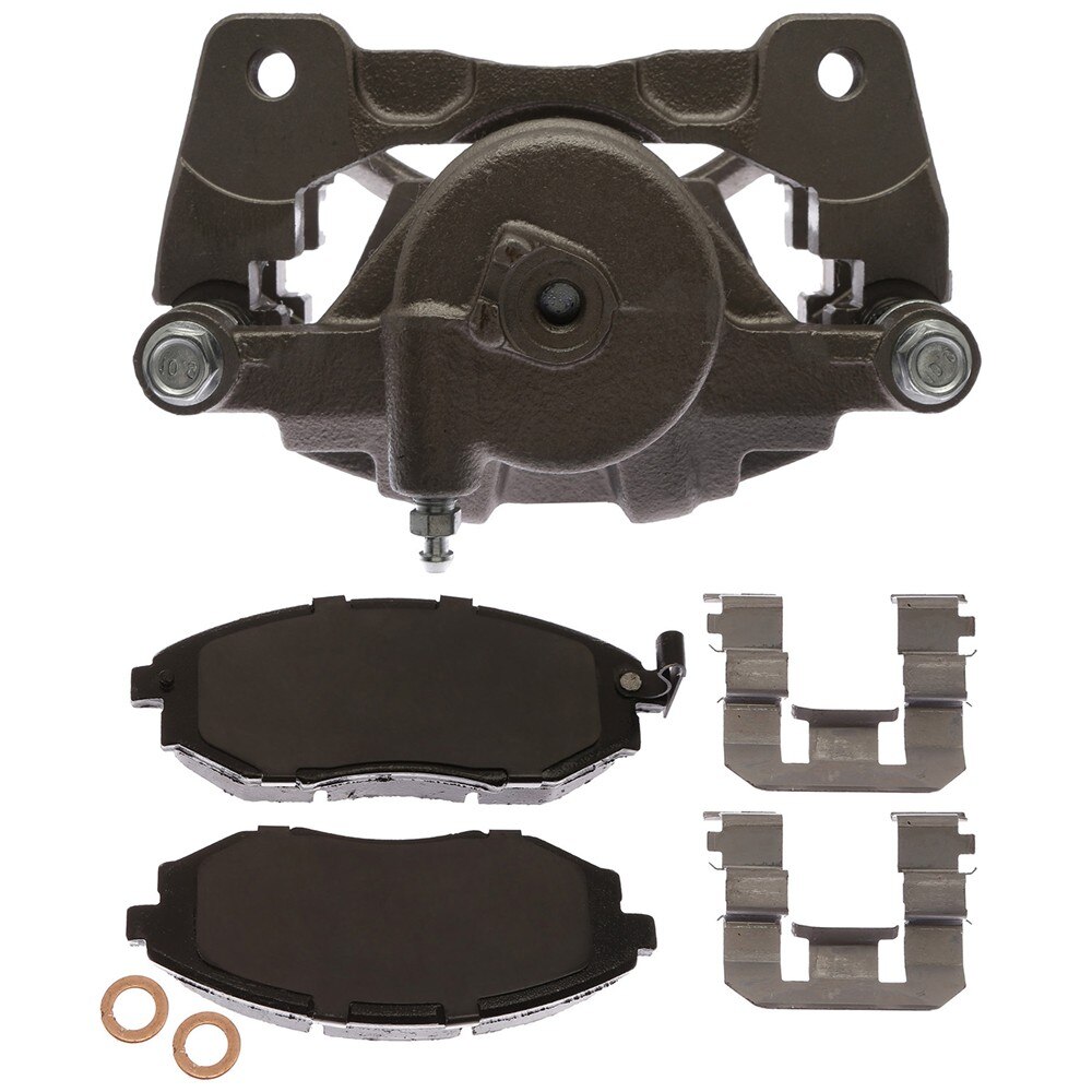ACDelco Gold Front Passenger Side Disc Brake Caliper Assembly with Ceramic Pads (Loaded Non-Coated), Remanufactured