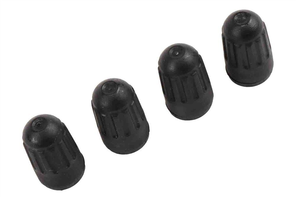 GM Genuine Parts Tire Pressure Monitoring System Valve Stem Caps in Black 4-Pack