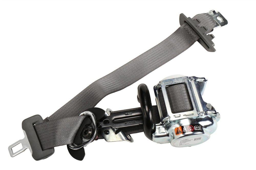 GM Genuine Parts Dark Ash Gray Driver Seat Belt with Retractor and Pre-Tensioner