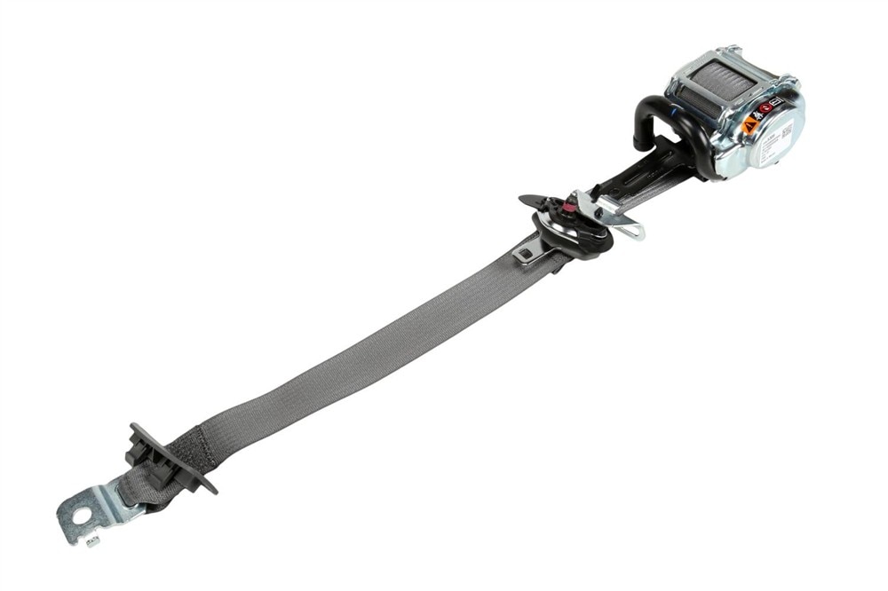 GM Genuine Parts Dark Ash Gray Passenger Seat Belt with Retractor and Pre-Tensioner