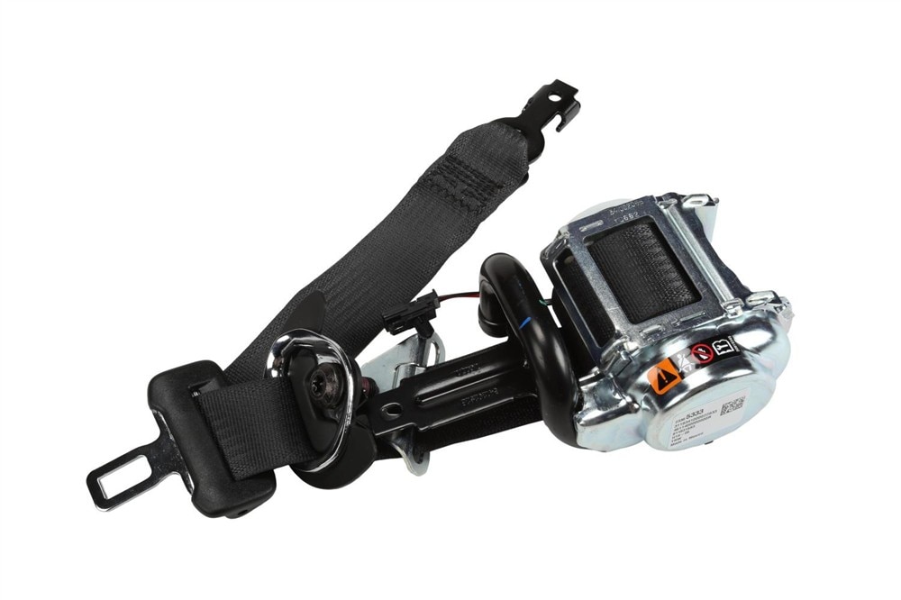 GM Genuine Parts Jet Black Passenger Seat Belt with Retractor and Pre-Tensioner