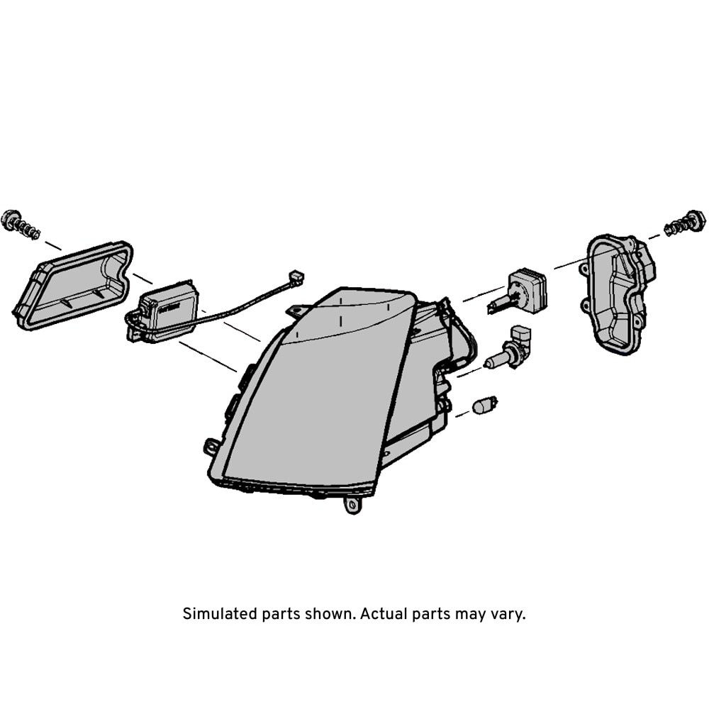 GM Genuine Parts Driver Side Headlamp Assembly