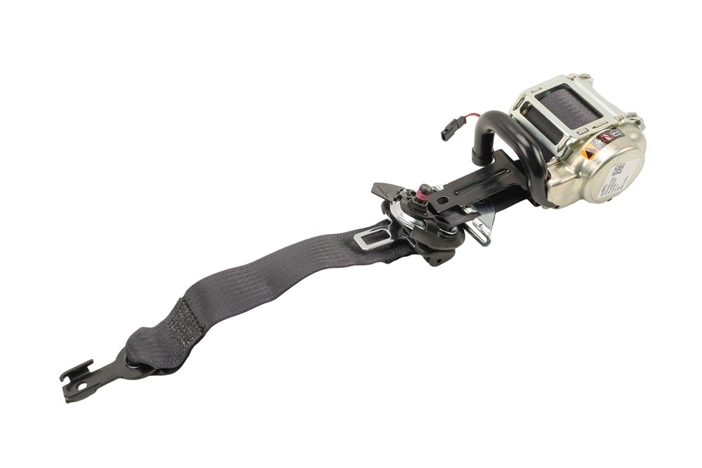 GM Genuine Parts Black Passenger Seat Belt with Retractor and Pre-Tensioner