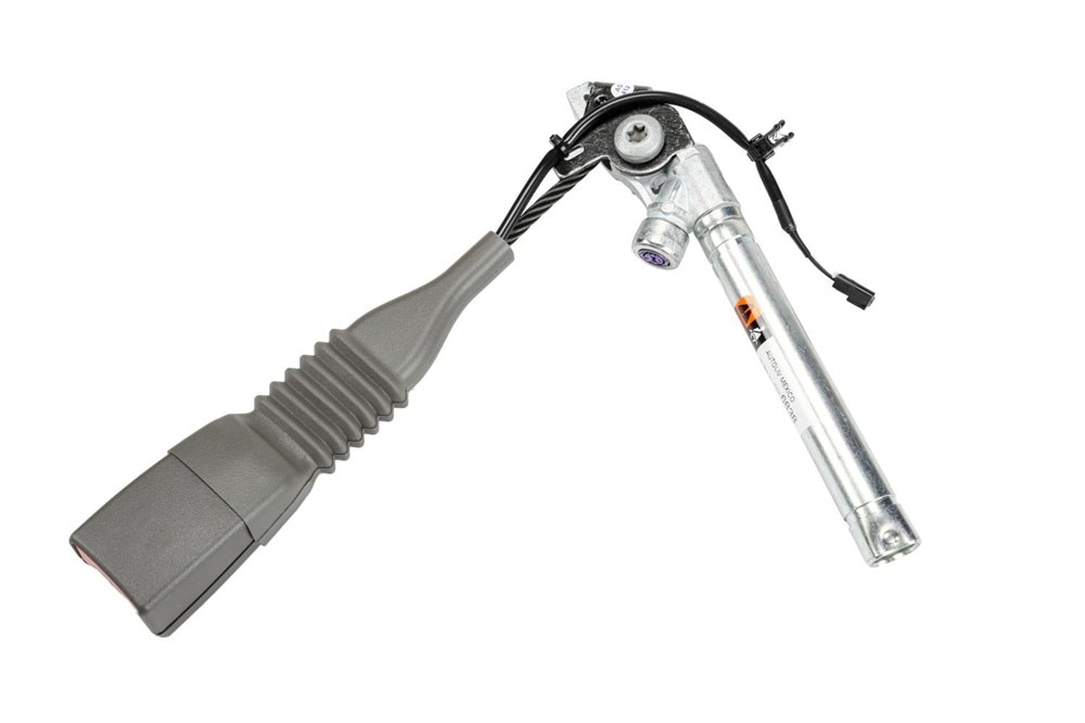 GM Genuine Parts Medium Dark Pewter Passenger Seat Belt with Buckle and Pre-Tensioner