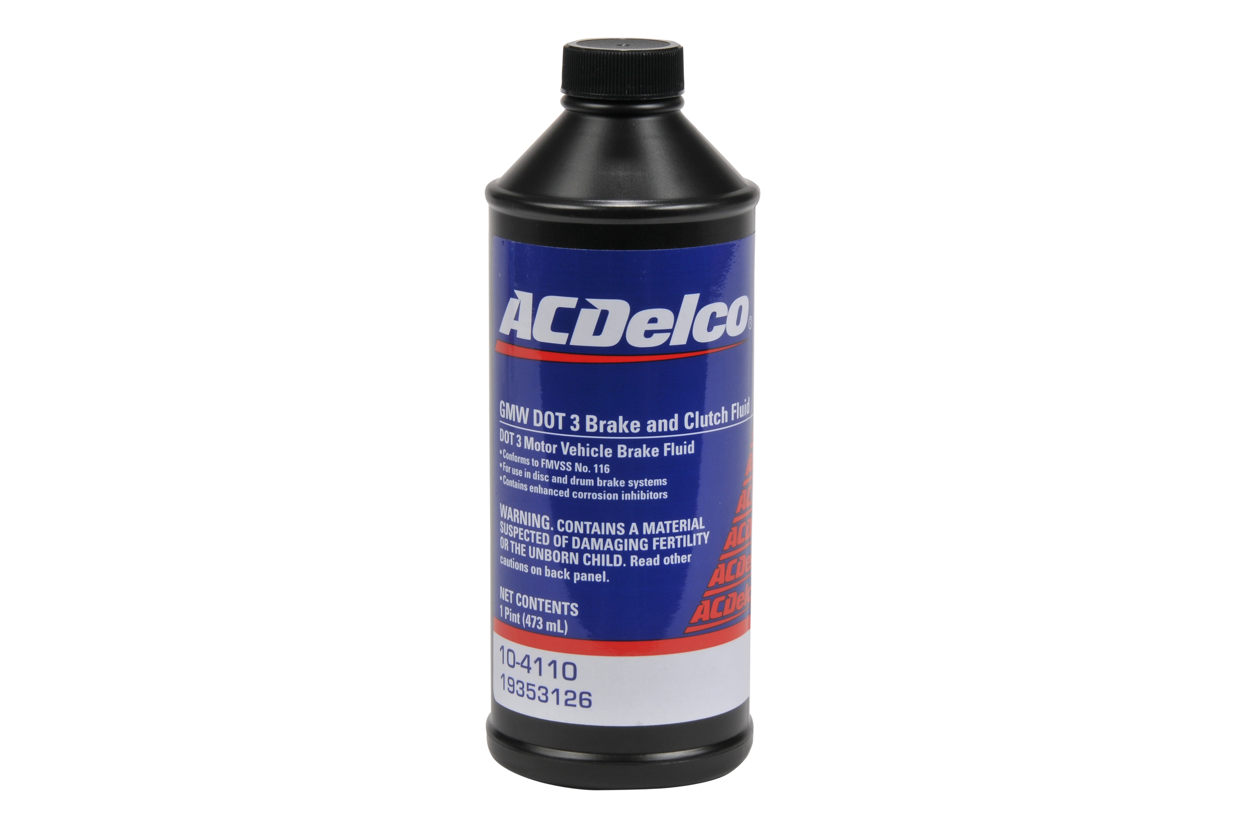 ACDelco GM Original Equipment DOT 3 Hydraulic Brake Fluid - 16 oz