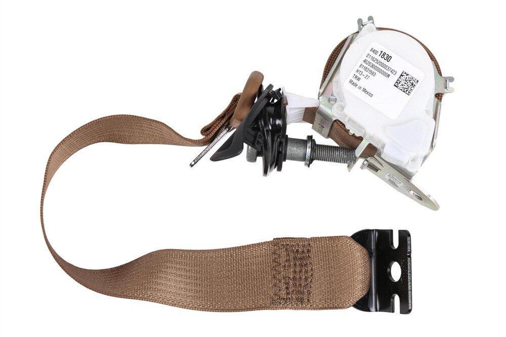GM Genuine Parts Choccachino Rear Passenger Side Seat Belt with Retractor