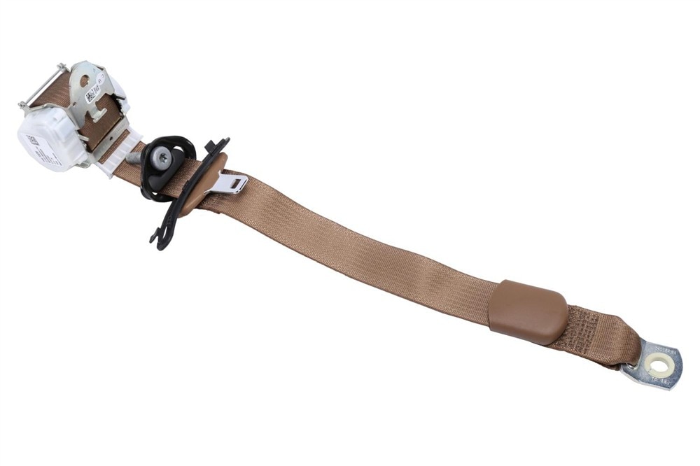 GM Genuine Parts Choccachino Rear Passenger Side Seat Belt with Retractor