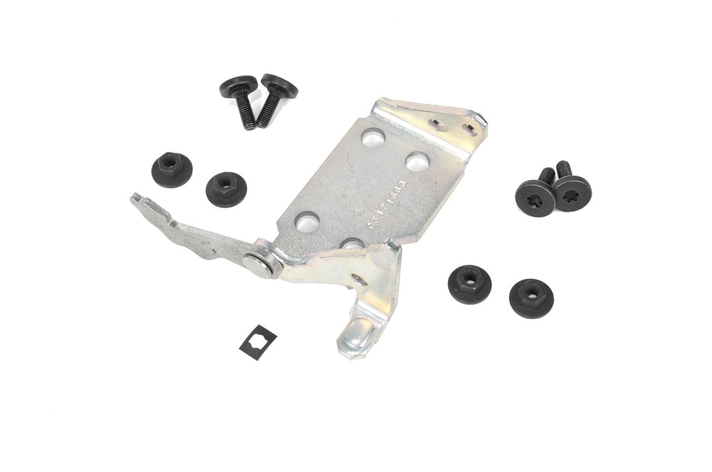 GM Genuine Parts Front Driver Side Door Side Upper Door Hinge Kit with Hinge, Retainer, Studs, and Nuts