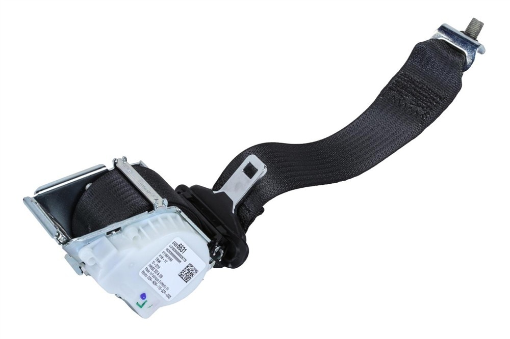 GM Genuine Parts Black Rear Passenger Side Seat Belt with Retractor