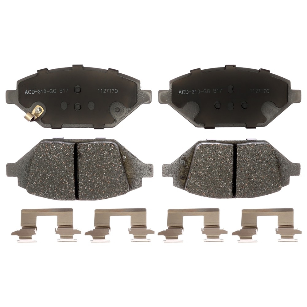 ACDelco Silver Ceramic Front Disc Brake Pad Set