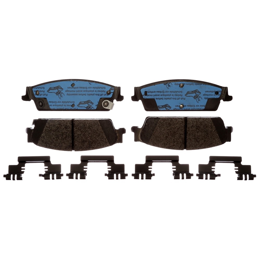 ACDelco Gold Enhanced Performance Semi-Metallic Rear Disc Brake Pad Set (Police)