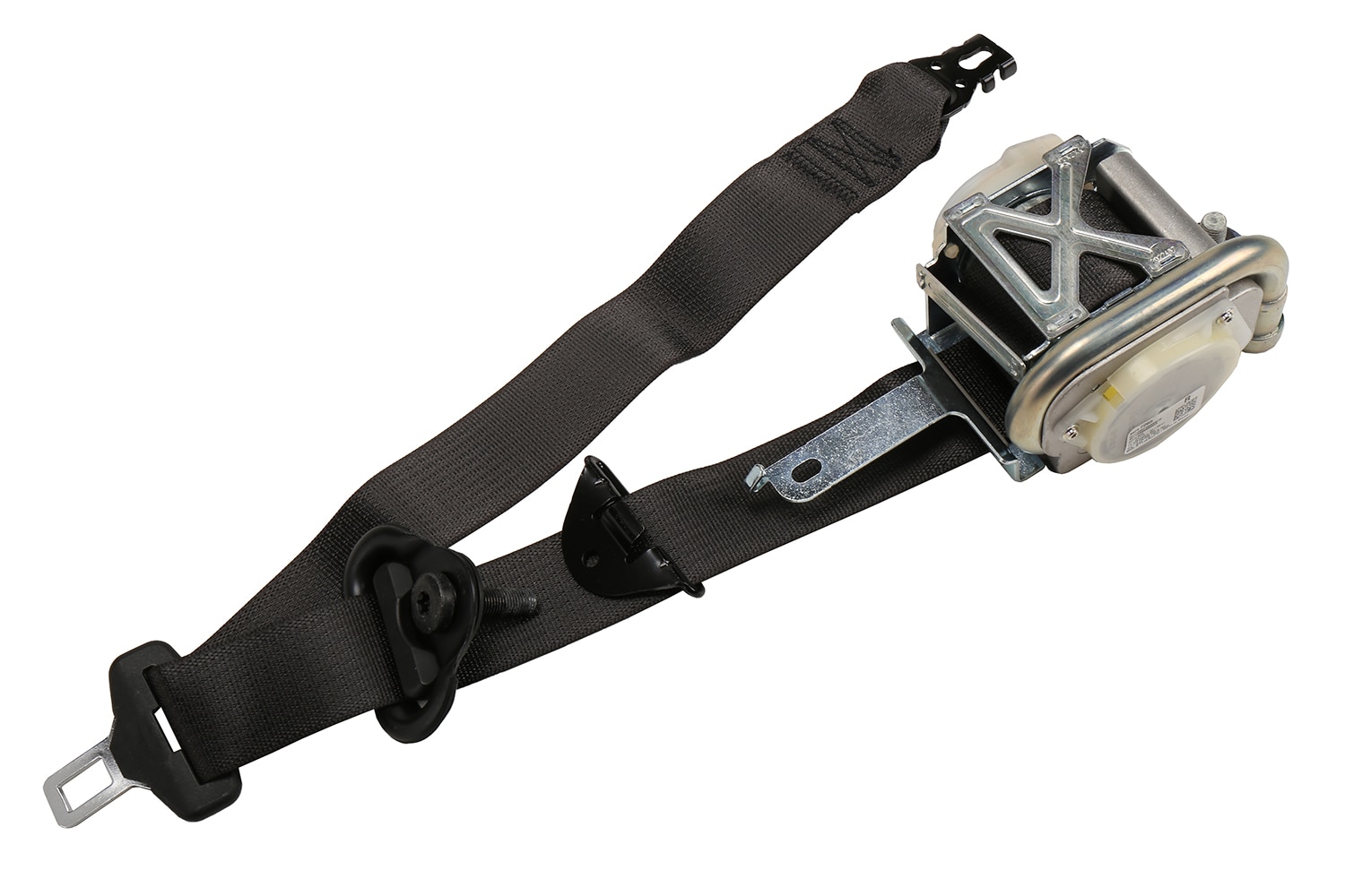 GM Genuine Parts Black Passenger Seat Belt with Retractor and Pre-Tensioner