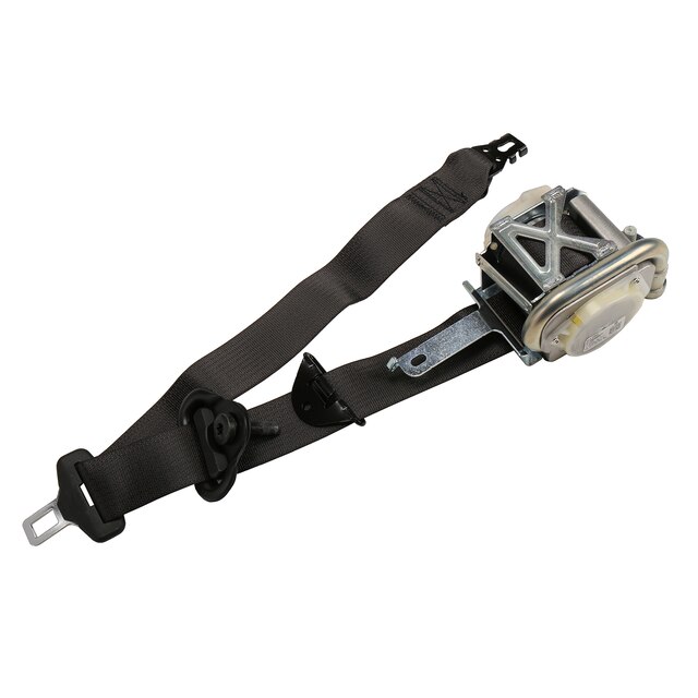 GM Genuine Parts Black Passenger Seat Belt with Retractor and Pre-Tensioner