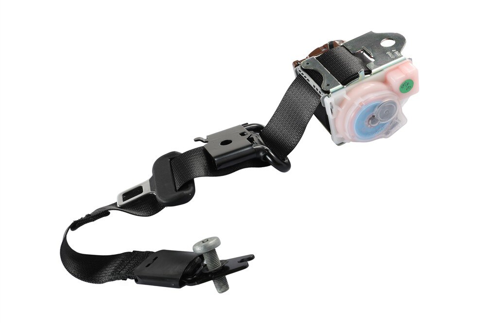 GM Genuine Parts Black Rear Passenger Side Seat Belt with Retractor