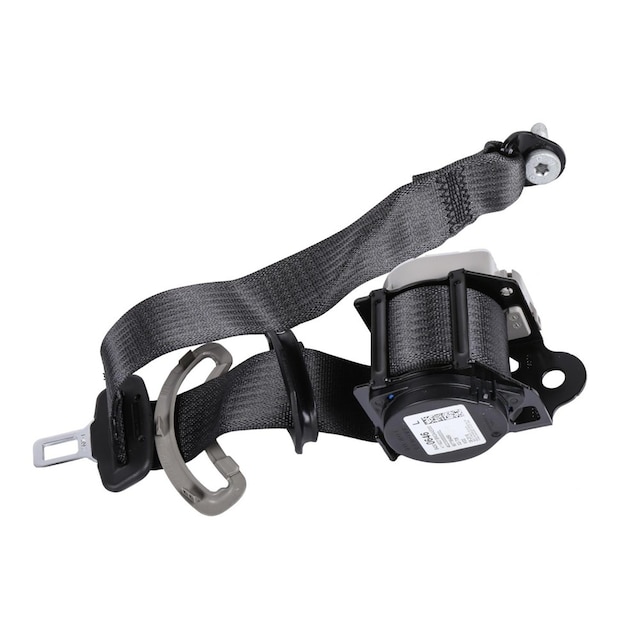 GM Genuine Parts Black/Platinum Rear Driver Side Seat Belt with Retractor