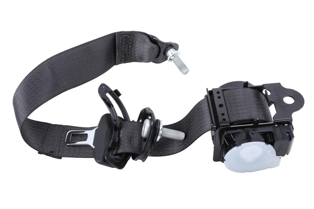 GM Genuine Parts Black Rear Passenger Side Seat Belt with Retractor