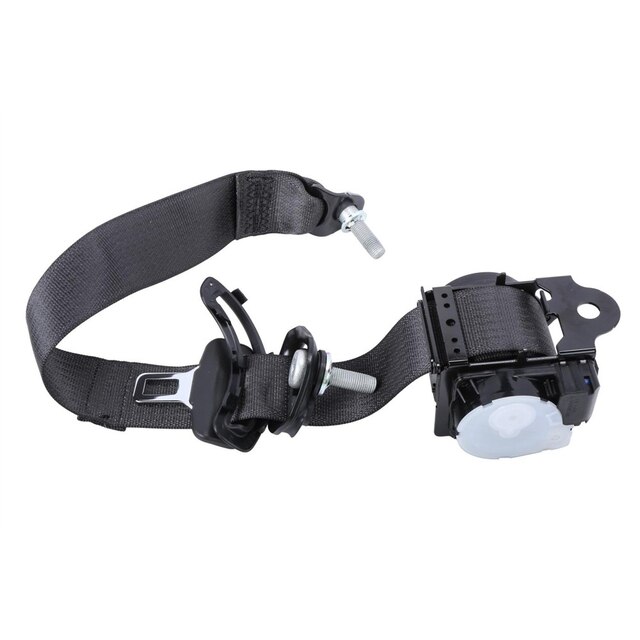 GM Genuine Parts Black Rear Passenger Side Seat Belt with Retractor