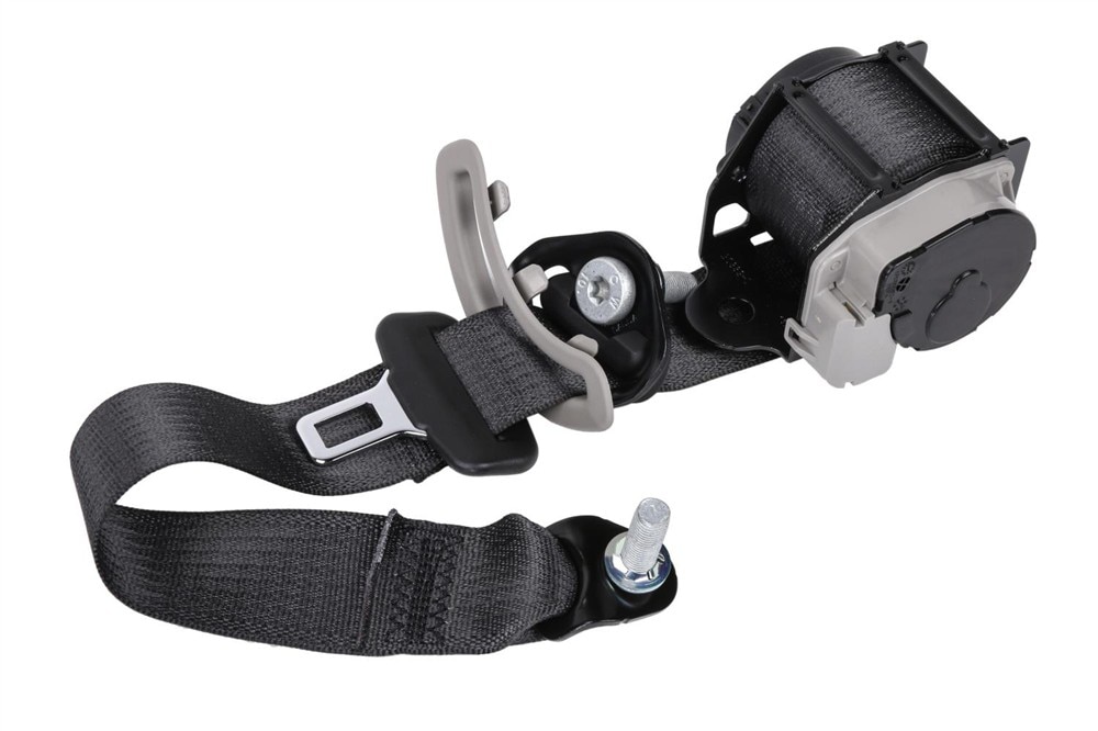 GM Genuine Parts Black/Platinum Rear Driver Side Seat Belt with Retractor