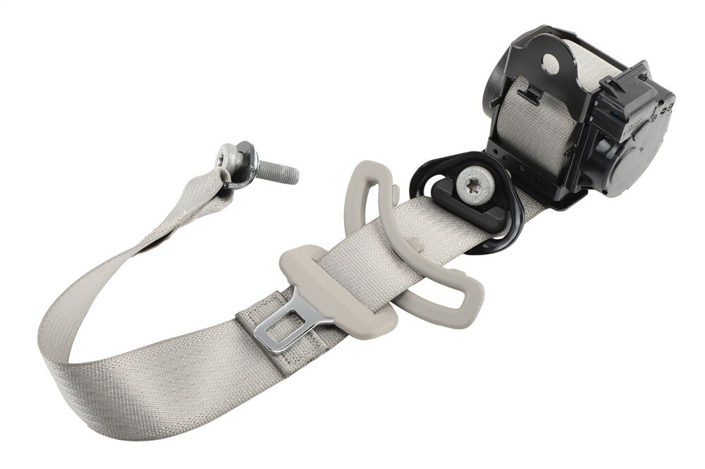 GM Genuine Parts Titanium Rear Passenger Side Retractor Side Seat Belt Kit with Platinum Bezel