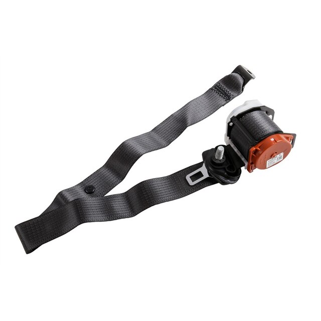 GM Genuine Parts Black Rear Passenger Side Seat Belt with Retractor