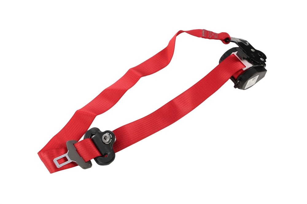GM Genuine Parts Red Passenger Seat Belt with Retractor