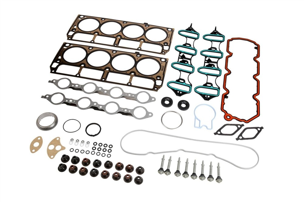 GM Genuine Parts Cylinder Head Gasket Kit with Gaskets, Seals, and Bolts