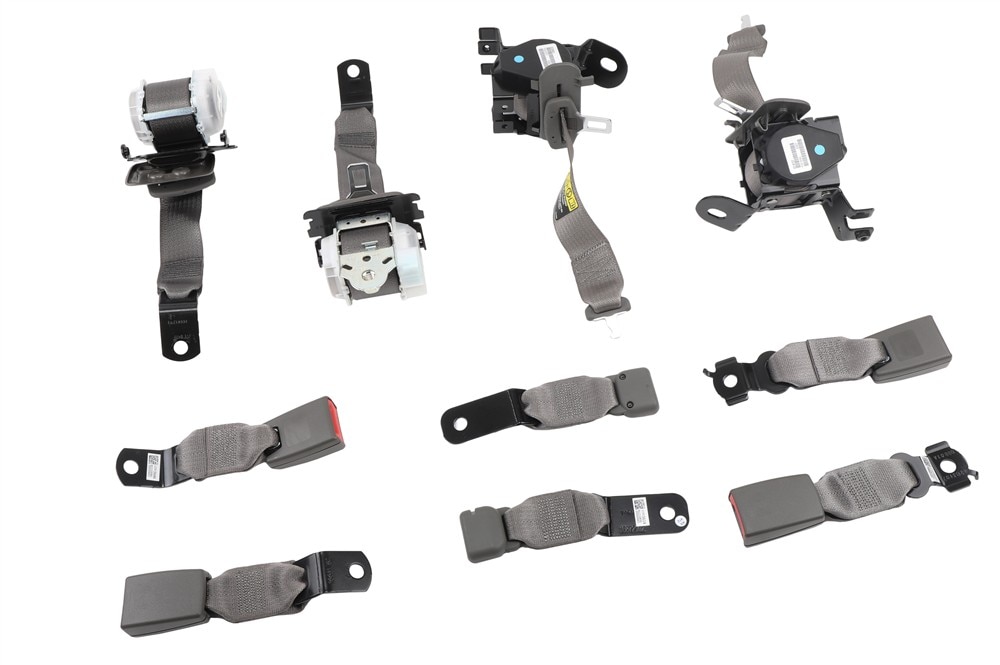 GM Genuine Parts Pewter Complete 5th Row Seat Belt Kit