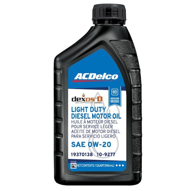 ACDelco dexosD™ 0W-20 Diesel Motor Oil - 1 qt - GM Original Equipment