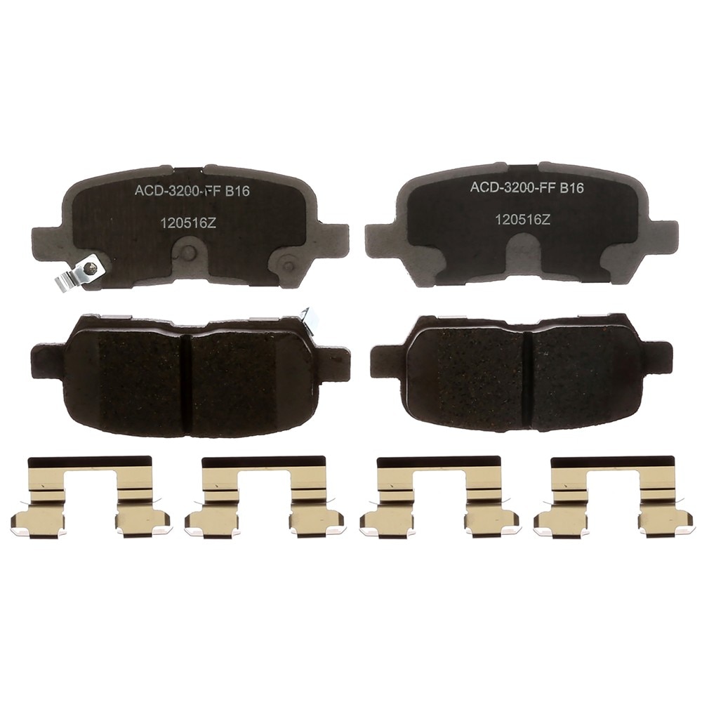 ACDelco Silver Ceramic Rear Disc Brake Pad Set