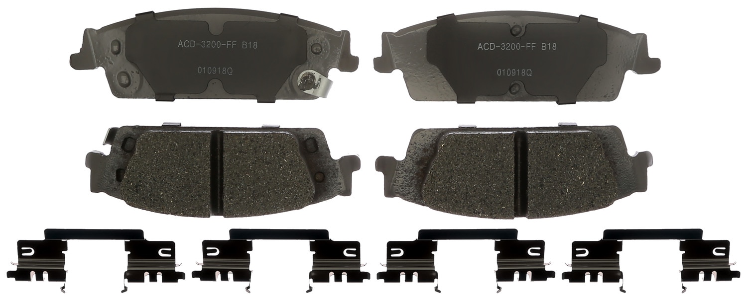 ACDelco Silver Ceramic Rear Disc Brake Pad Set