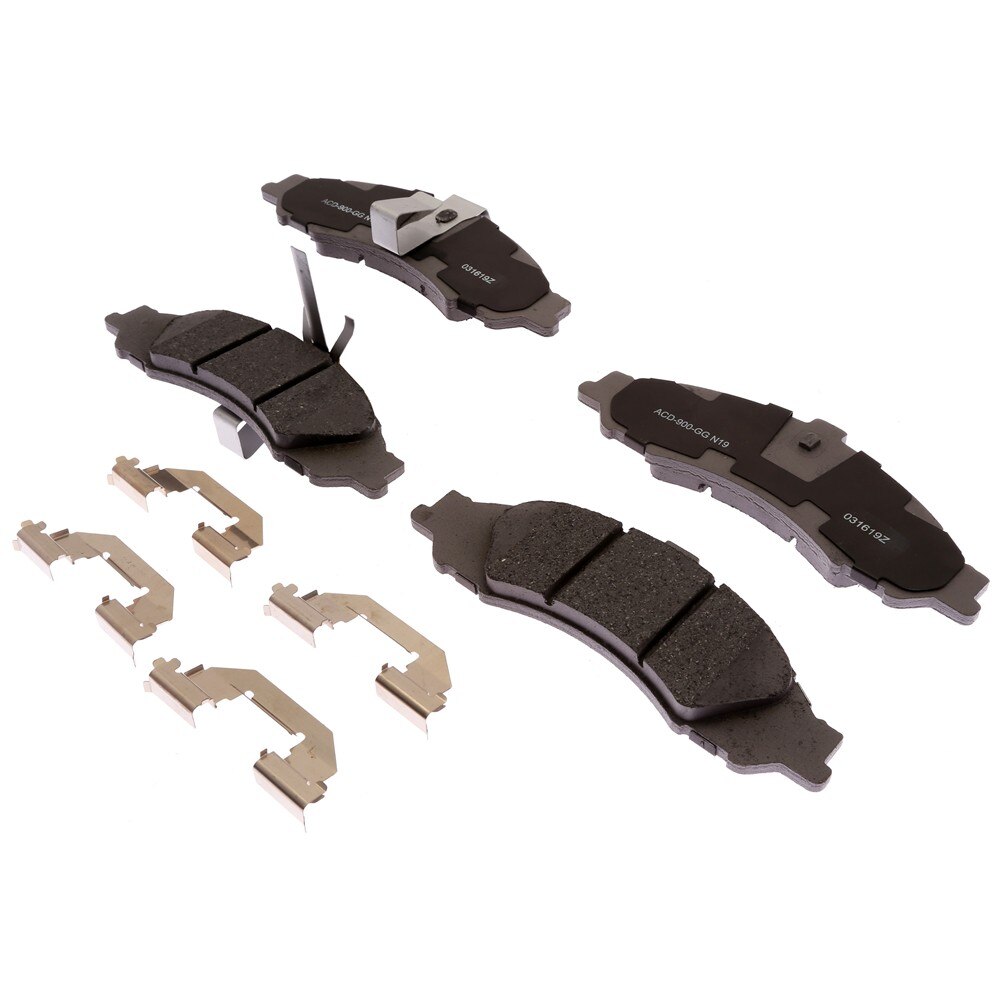 ACDelco Silver Ceramic Front Disc Brake Pad Set with Clips
