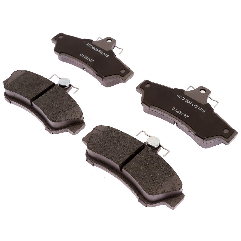 ACDelco Silver Ceramic Rear Disc Brake Pad Set with Springs