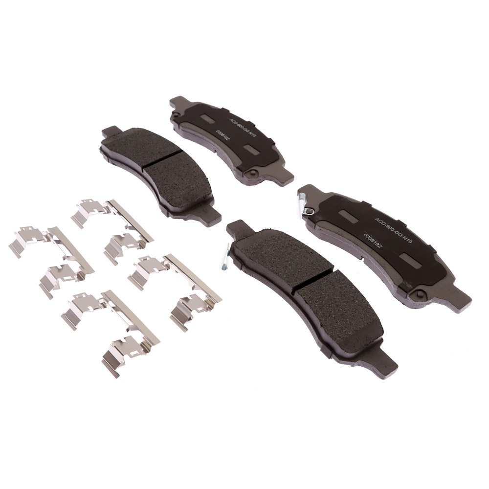 ACDelco Silver Ceramic Front Disc Brake Pad Set with Clips