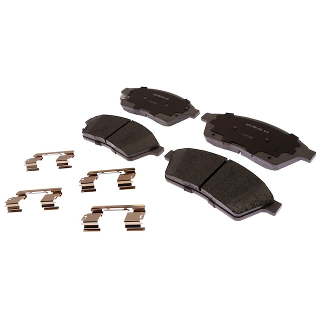 ACDelco Silver Ceramic Front Disc Brake Pad Set with Clips