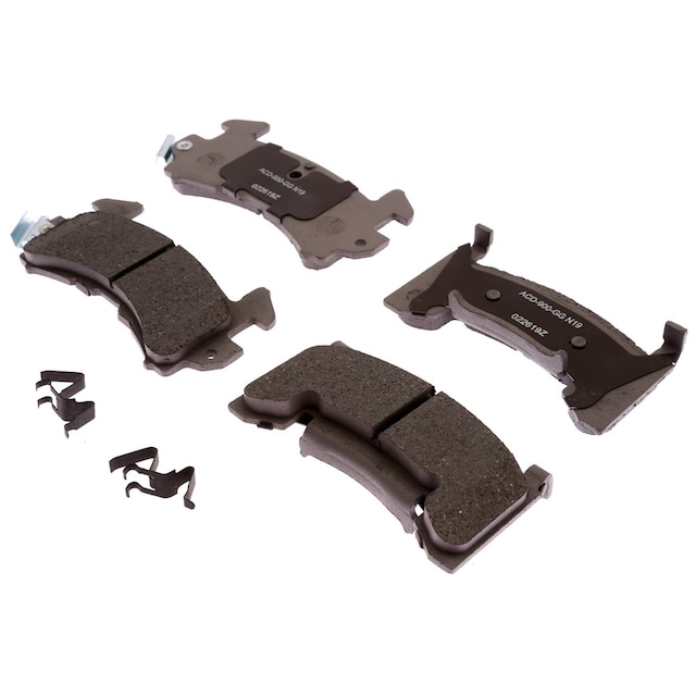 ACDelco Silver Ceramic Disc Brake Pad Set with Clips