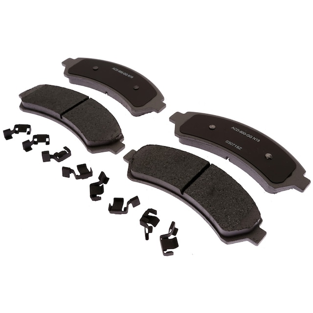 ACDelco Silver Ceramic Front Disc Brake Pad Set with Clips