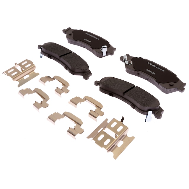 ACDelco Silver Ceramic Rear Disc Brake Pad Set with Clips