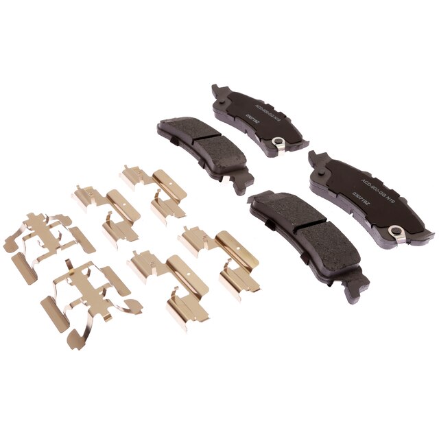 ACDelco Silver Ceramic Rear Disc Brake Pad Set with Clips
