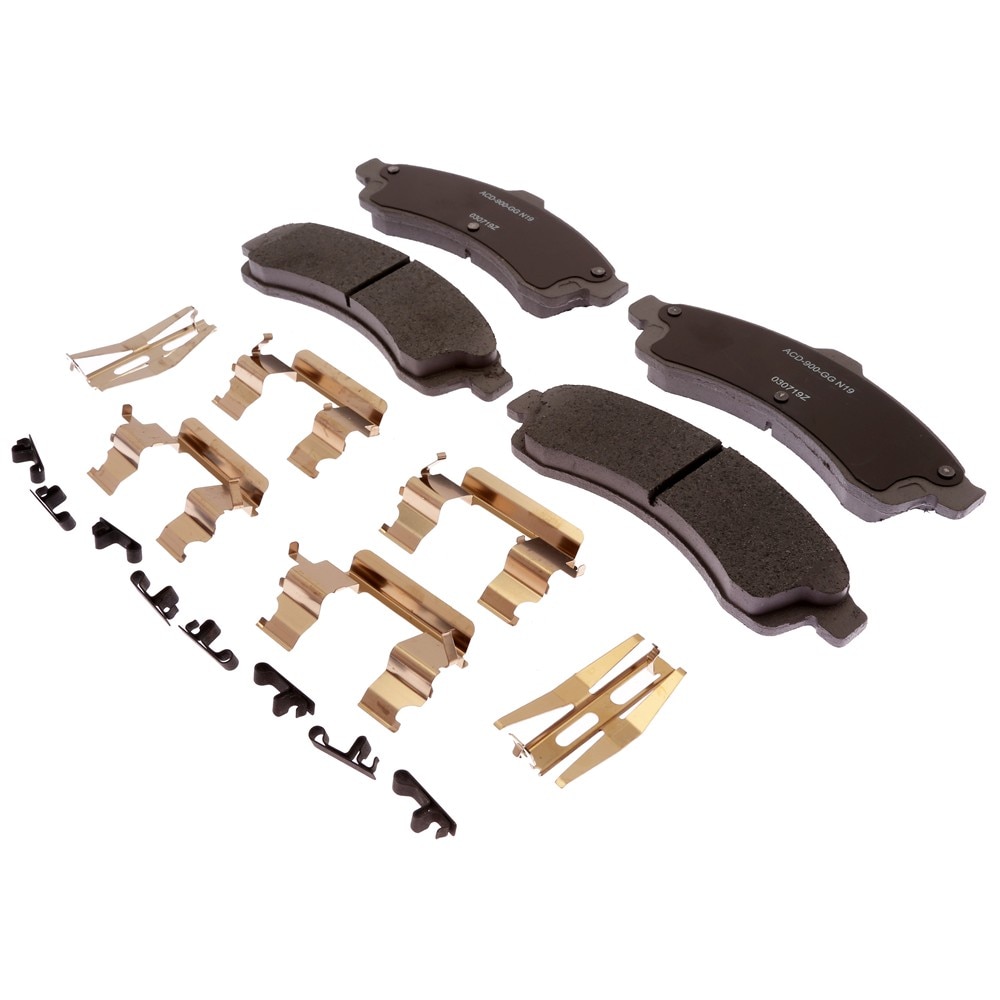 ACDelco Silver Ceramic Front Disc Brake Pad Set with Clips