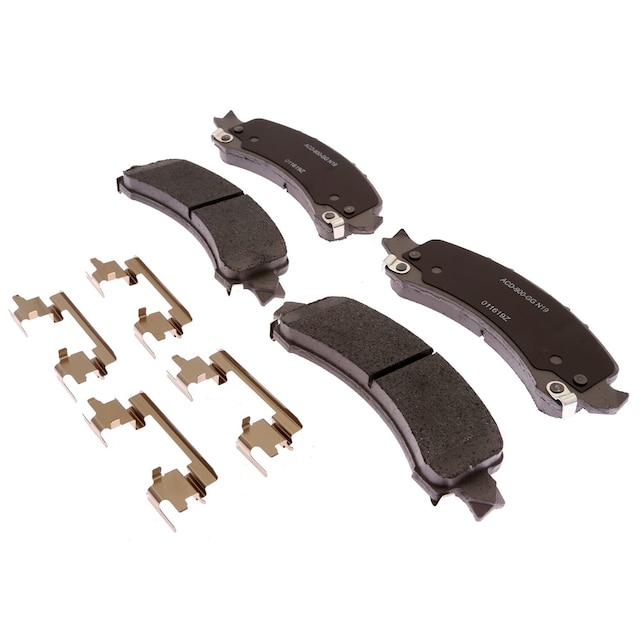 ACDelco Silver Ceramic Rear Disc Brake Pad Set with Clips